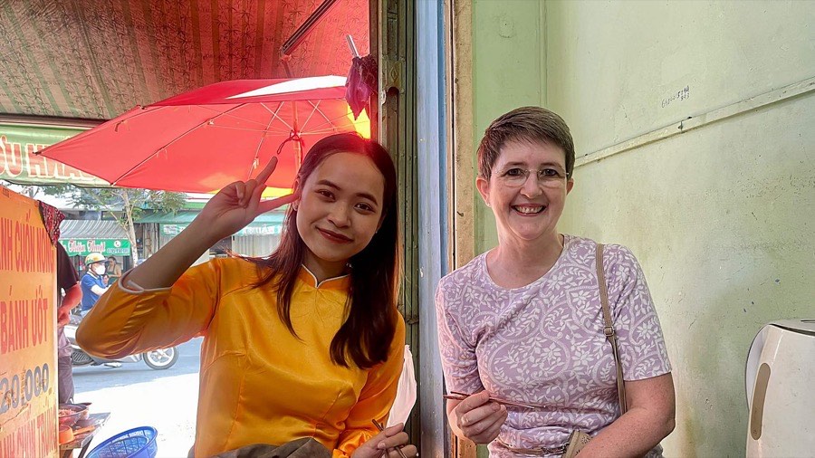 Ao Dai Female Rider Hidden Gems Sightseeing Tour